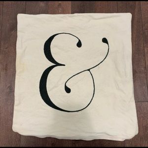 $10 or 3/$20 “&” Throw pillow cover
